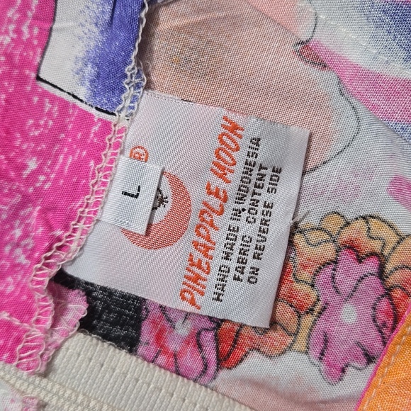 PINEAPPLE MOON VIBRANT GRAPHIC DRESS.   #6822 - Picture 8 of 8